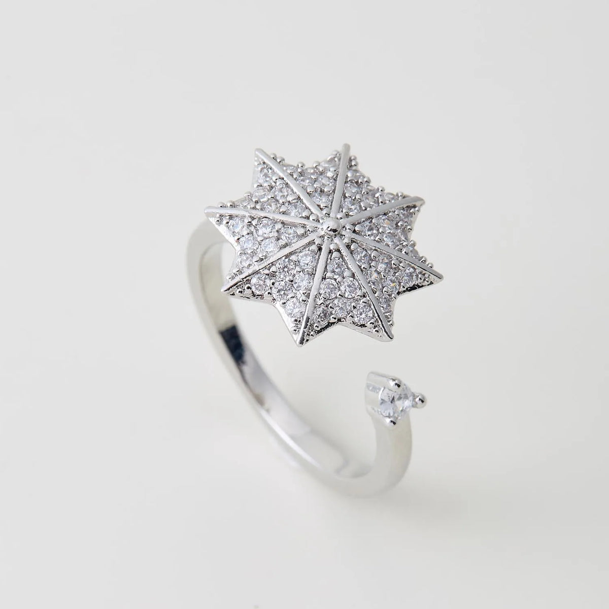 Women's Spinner Ring Luxury Four Clover Flower Rings For Man Gold Color Anti-stress Anxiety Fidget Ring Stainless Steel Jewelry